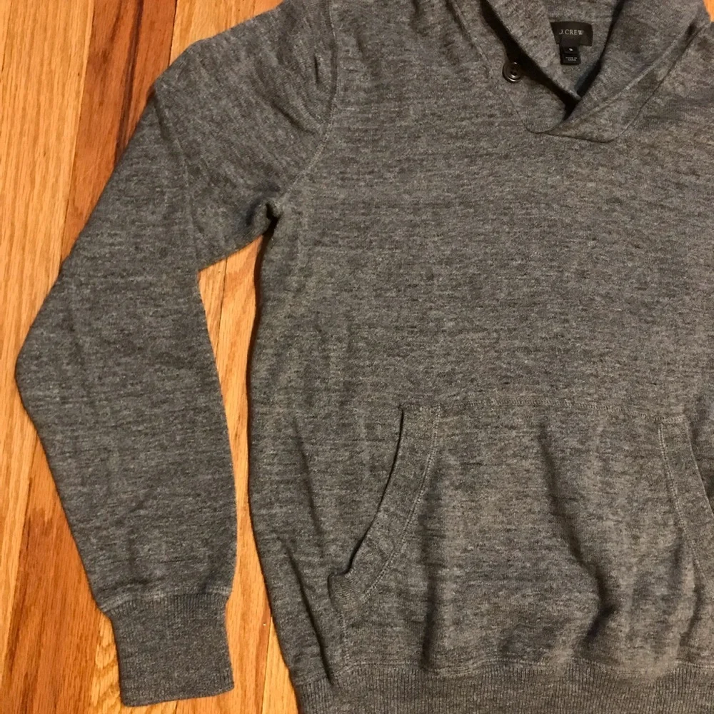 J. Crew Men's Gray Shawl Collar Sweater Small